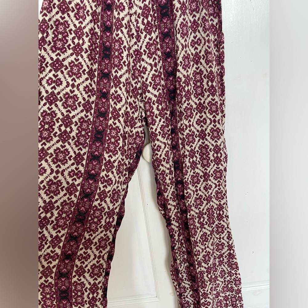 Bohemian Patterned Wide-Leg Pants great for music festivals
